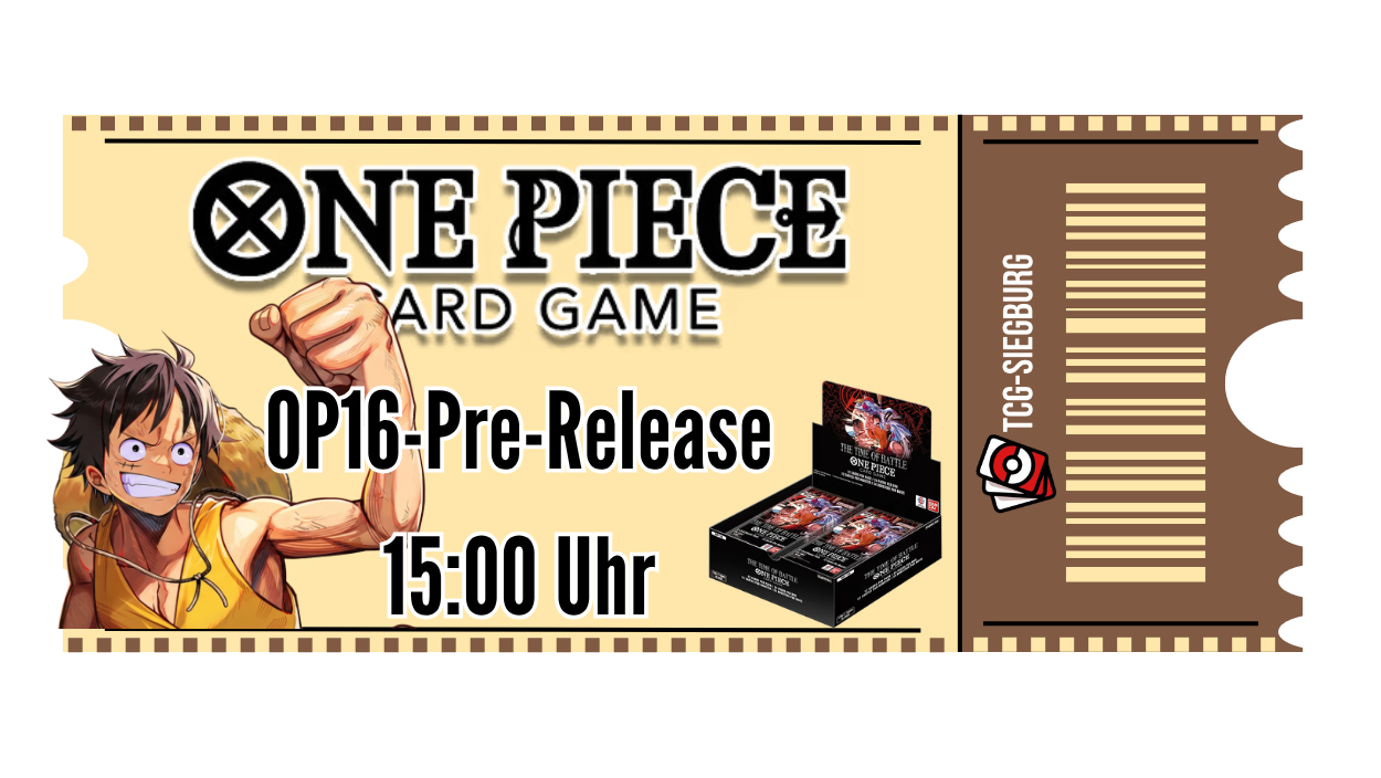 One Piece OP-16 Release Event 15:00 Uhr 06.06.2026
